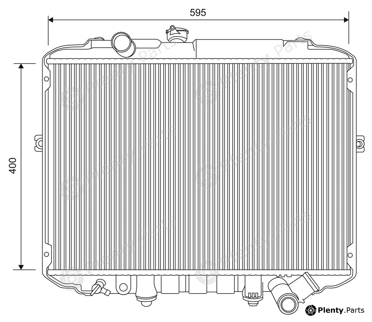 Valeo 701617 — Radiator, engine cooling