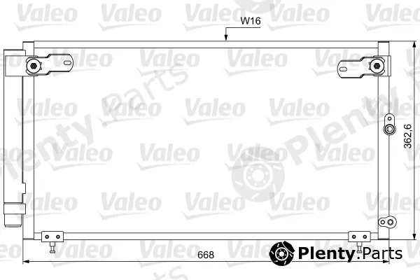 Valeo 814047 — Condenser, air conditioning