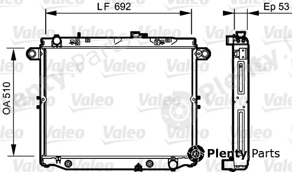 Valeo 734192 — Radiator, engine cooling