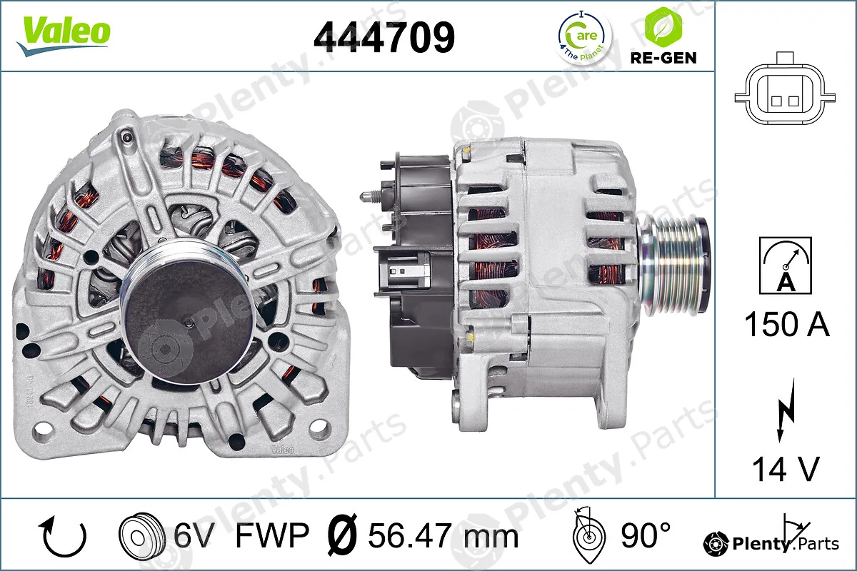 Valeo 444709 — Alternator VALEO RE-GEN REMANUFACTURED