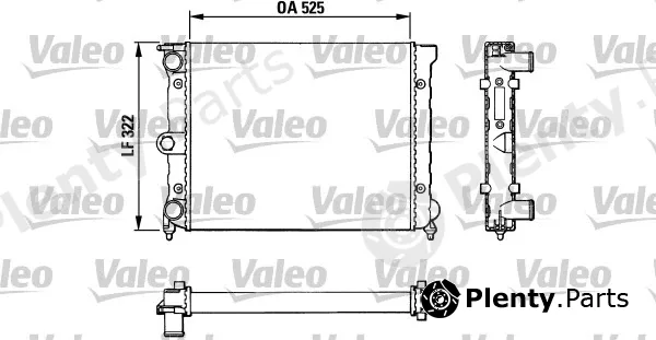 Valeo 883720 — Radiator, engine cooling