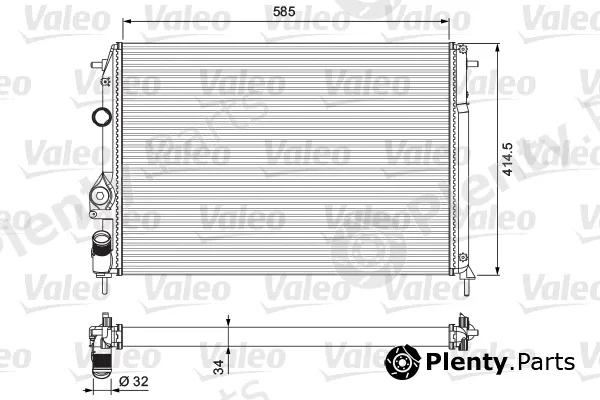 Valeo 232817 — Radiator, engine cooling VALEO CLASSIC
