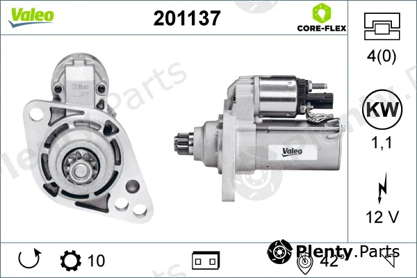 Valeo 201137 — Starter VALEO CORE-FLEX