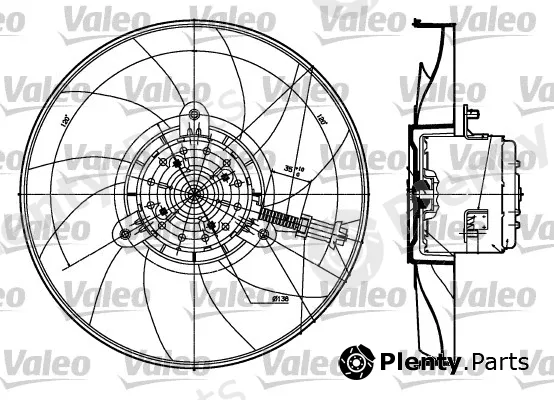 Valeo 698530 — Fan, engine cooling