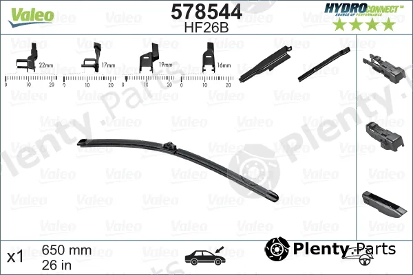 Valeo 578544 — Wiper Blade HYDROCONNECT