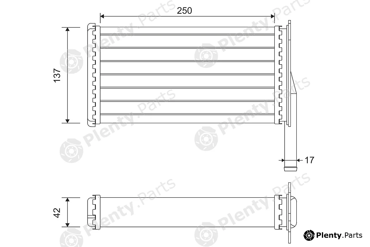 Valeo 812129 — Heat Exchanger, interior heating