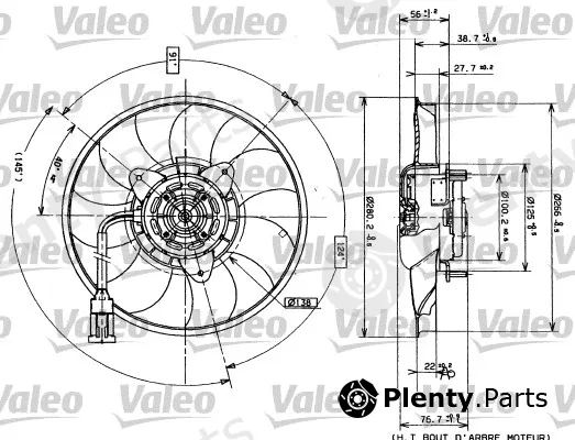 Valeo 698423 — Fan, engine cooling