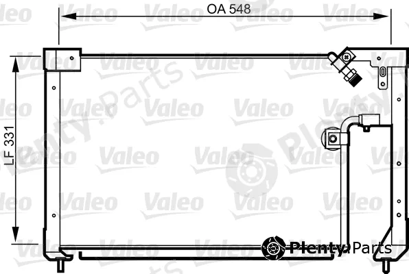 Valeo 814278 — Condenser, air conditioning