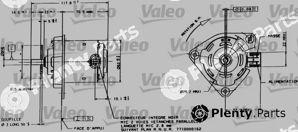 Valeo 698015 — Electric Motor, radiator fan