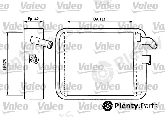 Valeo 812018 — Heat Exchanger, interior heating