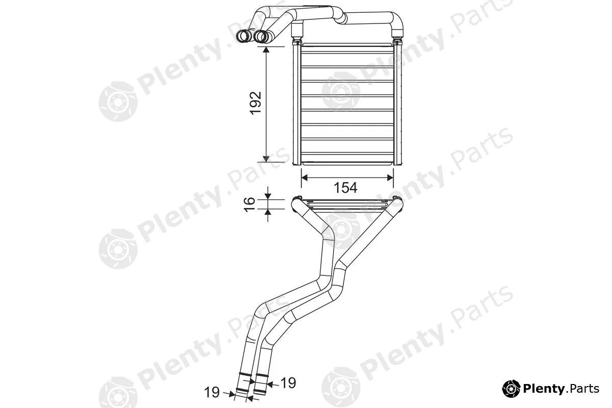 Valeo 811603 — Heat Exchanger, interior heating
