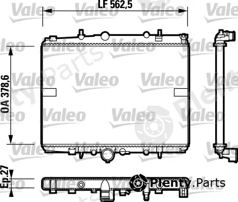 Valeo 732599 — Radiator, engine cooling