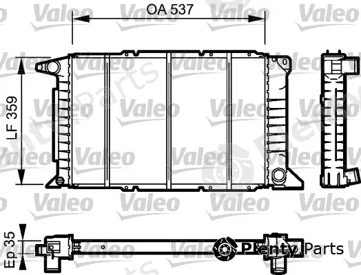 Valeo 732497 — Radiator, engine cooling