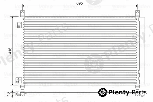 Valeo 822611 — Condenser, air conditioning