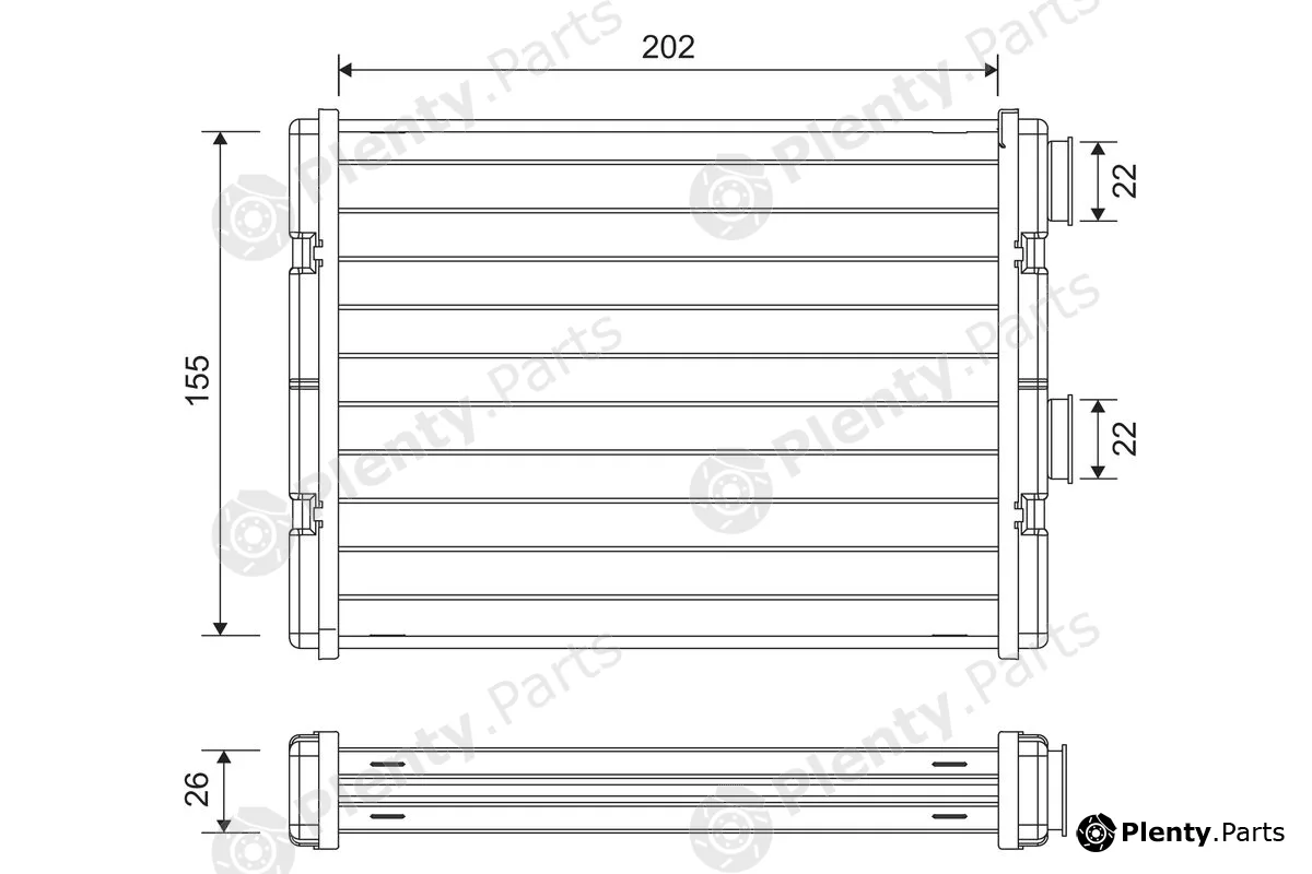Valeo 811592 — Heat Exchanger, interior heating
