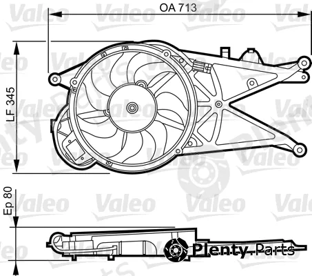 Valeo 696364 — Fan, engine cooling