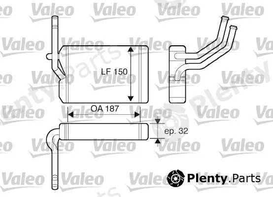 Valeo 812071 — Heat Exchanger, interior heating