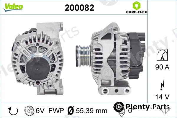 Valeo 200082 — Alternator VALEO CORE-FLEX