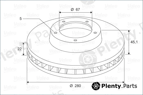 Valeo 197778 — Brake Disc