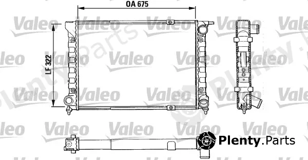 Valeo 883849 — Radiator, engine cooling