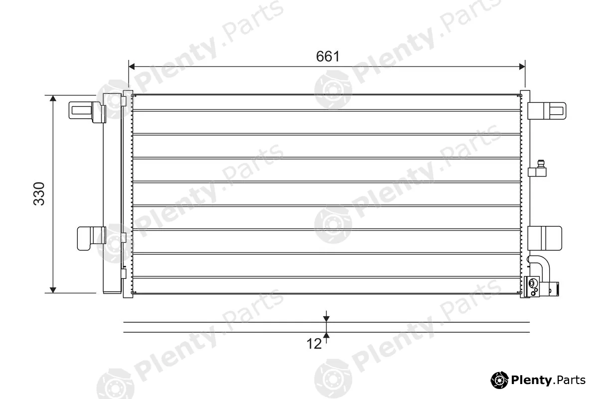 Valeo 822650 — Condenser, air conditioning