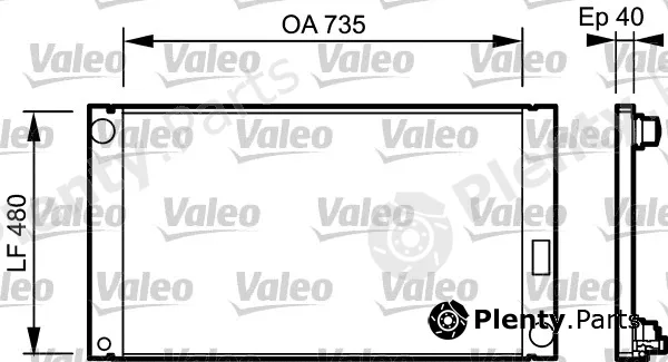Valeo 735033 — Radiator, engine cooling