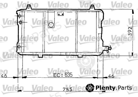 Valeo 730025 — Radiator, engine cooling