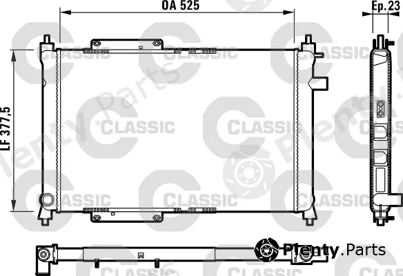 Valeo 231818 — Radiator, engine cooling VALEO CLASSIC
