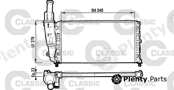 Valeo 231562 — Radiator, engine cooling VALEO CLASSIC