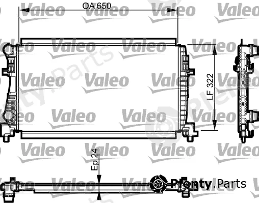 Valeo 735557 — Radiator, engine cooling