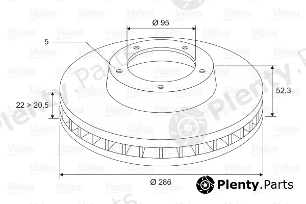 Valeo 186618 — Brake Disc