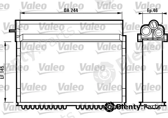 Valeo 812124 — Heat Exchanger, interior heating