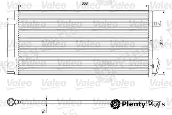 Valeo 814377 — Condenser, air conditioning