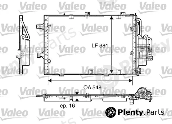 Valeo 817609 — Condenser, air conditioning