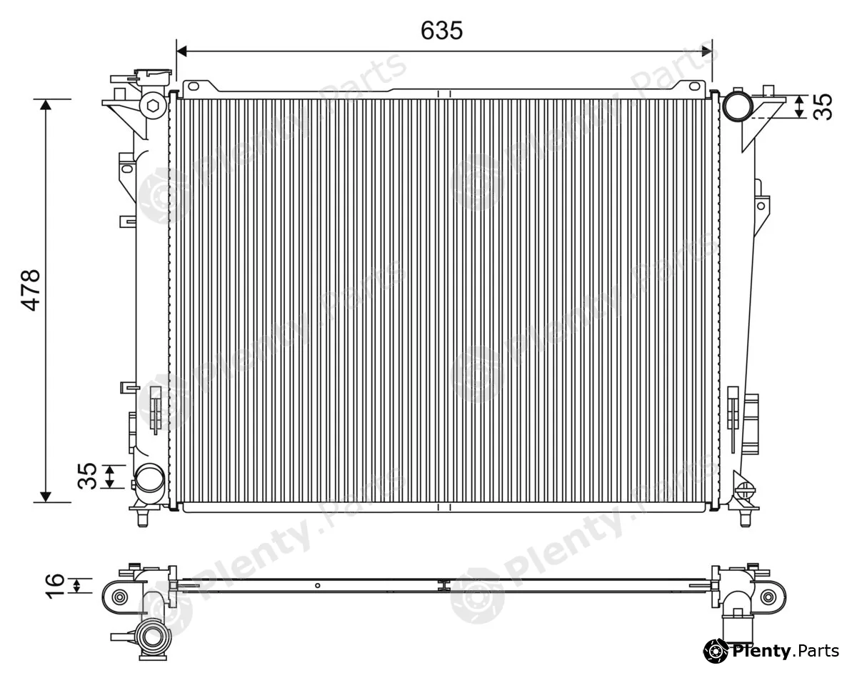 Valeo 701209 — Radiator, engine cooling