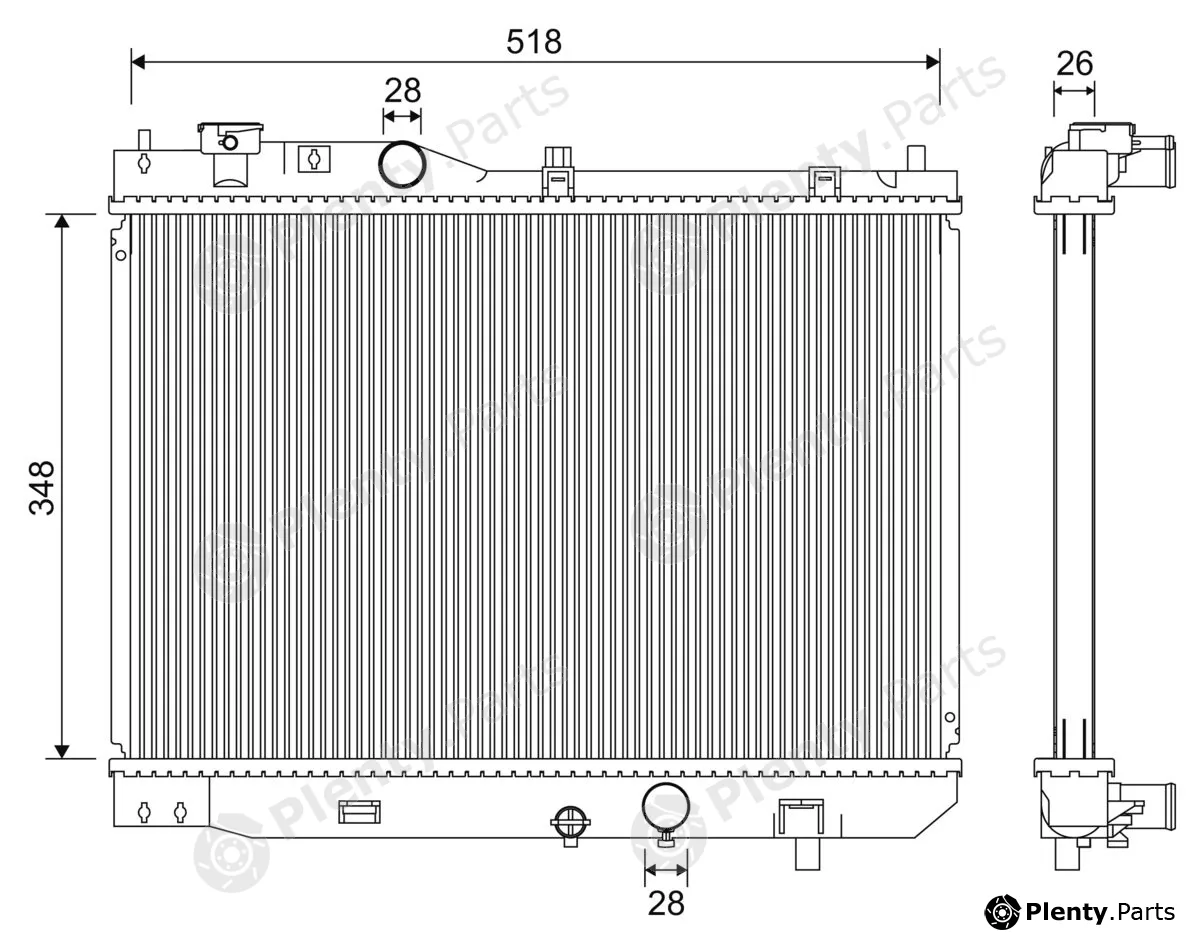 Valeo 701267 — Radiator, engine cooling