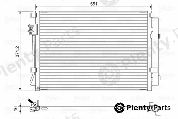 Valeo 822581 — Condenser, air conditioning