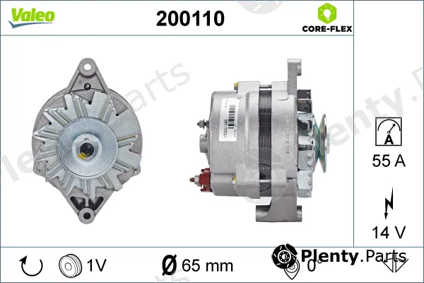 Valeo 200110 — Alternator VALEO CORE-FLEX