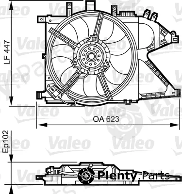 Valeo 696383 — Fan, engine cooling