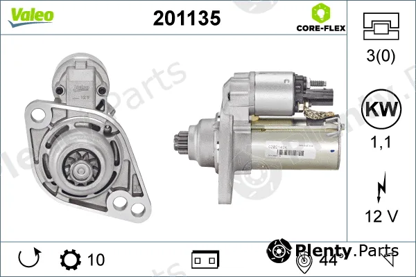 Valeo 201135 — Starter VALEO CORE-FLEX
