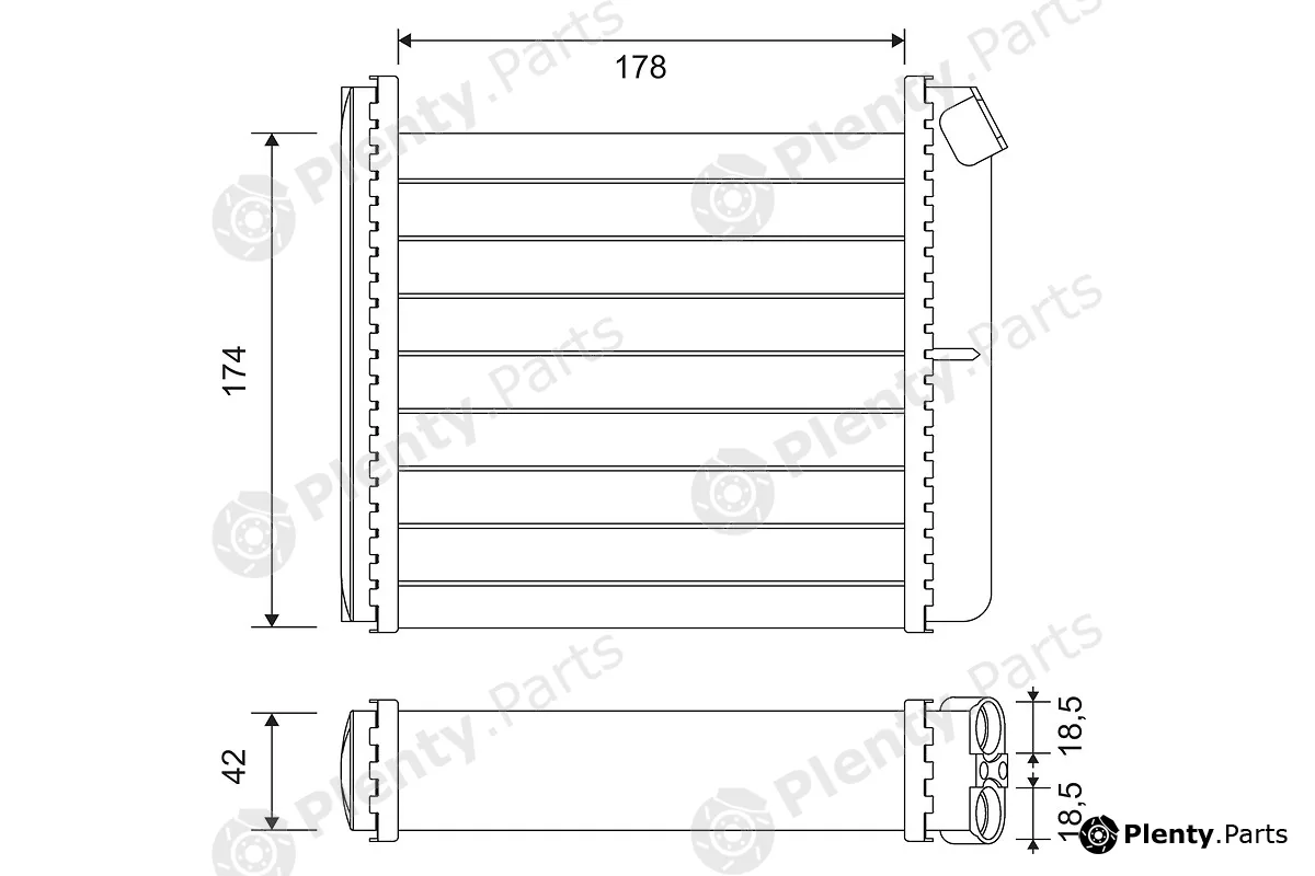 Valeo 812120 — Heat Exchanger, interior heating