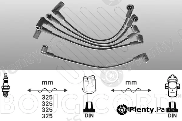 Efi Automotive 4011 — Ignition Cable Kit EFI - BOUGICORD
