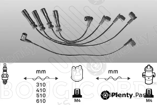 Efi Automotive 6431 — Ignition Cable Kit EFI - BOUGICORD