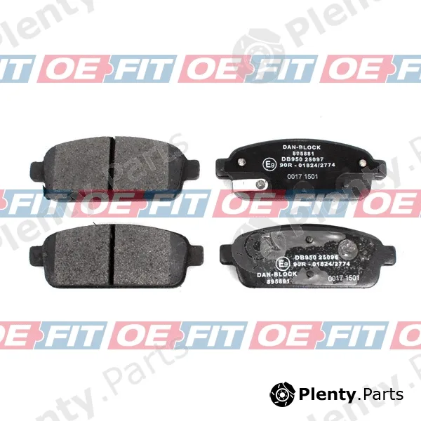 Schaeferbarthold 315162790322 — Brake Pad Set, disc brake OE-FIT Ref. OPEL 16 172 870 80