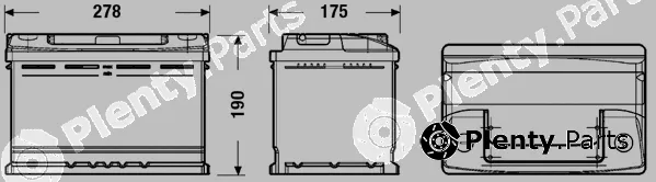 Tudor TC700 — Starter Battery STANDARD *