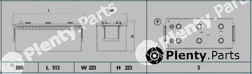 Tudor TG1703 — Starter Battery Professional