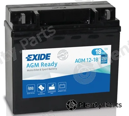Tudor AGM12-18 — Starter Battery EXIDE AGM Ready