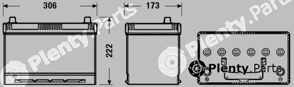 Tudor TC905 — Starter Battery STANDARD *
