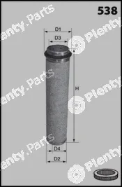 Mecafilter FA3411 — Secondary Air Filter