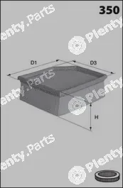 Mecafilter ELP9668 — Air Filter